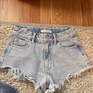 PacSun Frayed Hem Light Blue Jean short Shorts size 22